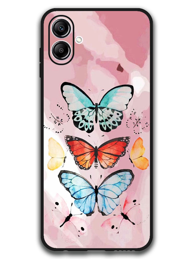 Theodor Case Compatible with Samsung Galaxy A07 6.7 Inch Protection Shockproof Bumper Cover Butterflies (2) - Image 1
